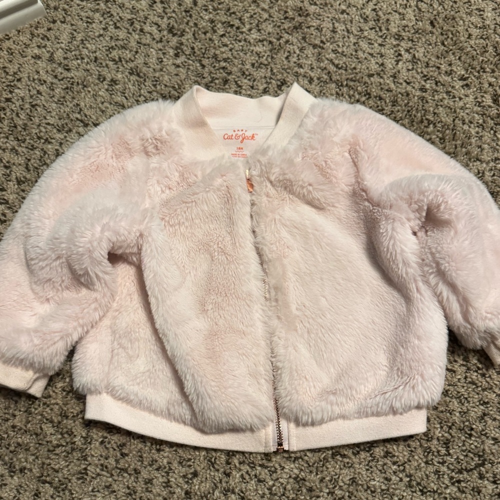 Cat and Jack fake fur jacket